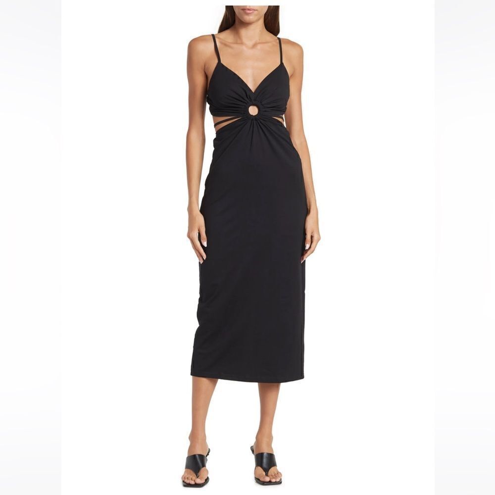 Walter Baker Rivka Cut Out Midi Dress